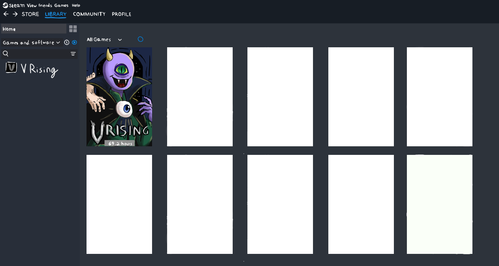 Steam Library by sillyv